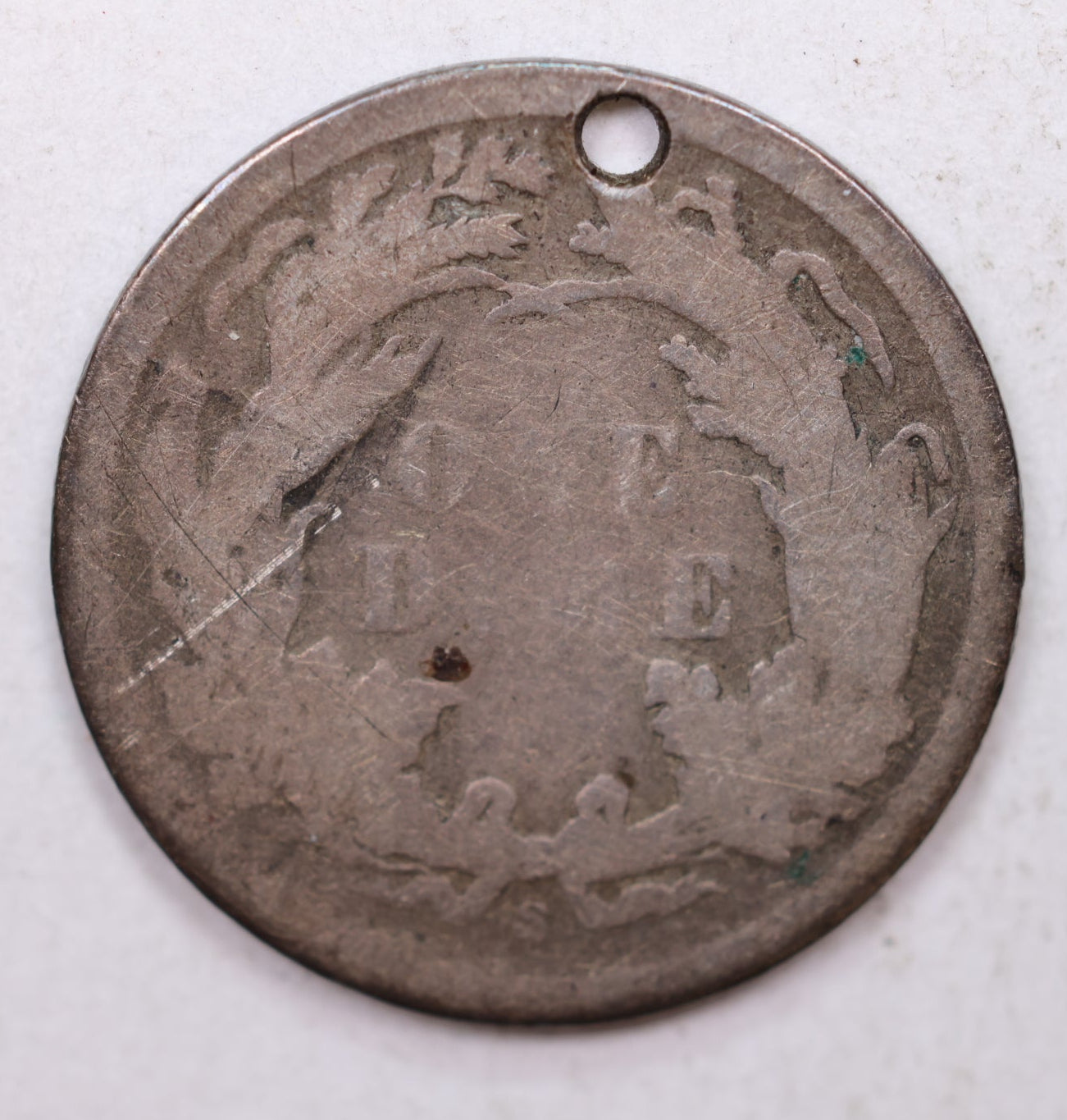 1870-S Seated Liberty Dime, Collectible Circulated Detailed Coin, Store Sale #DE736.