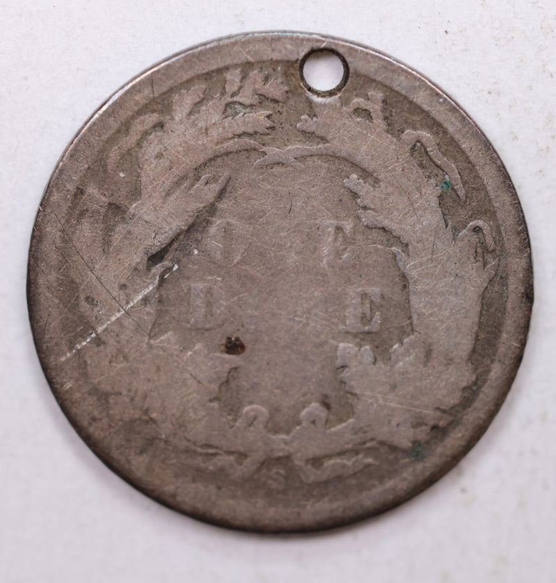 1870-S Seated Liberty Dime, Collectible Circulated Detailed Coin, Store Sale