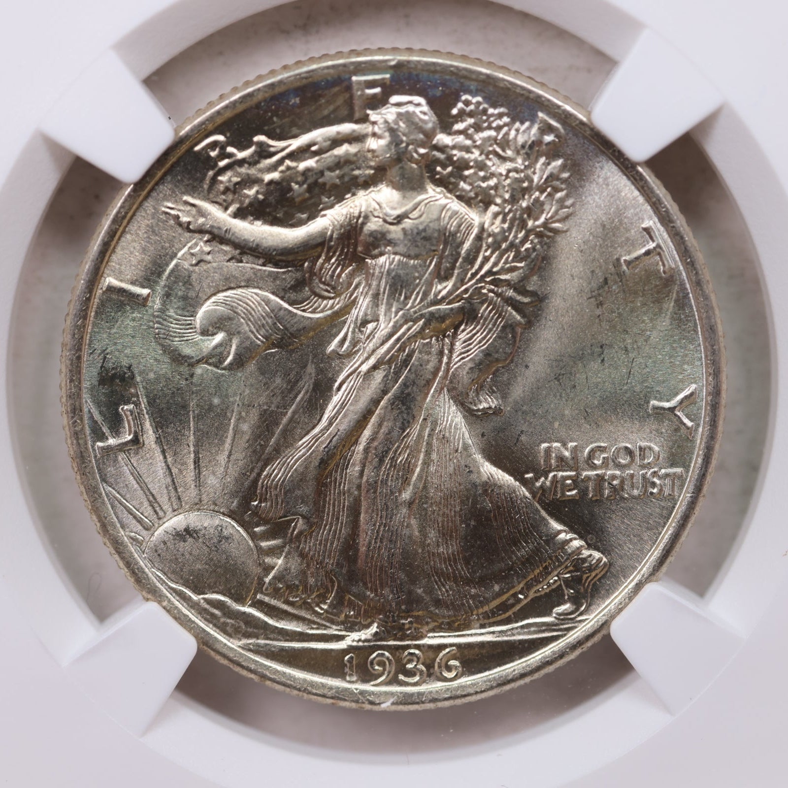1936 Walking Liberty Silver Half Dollar, Mint State, NGC MS-66. Store #GHR123.
