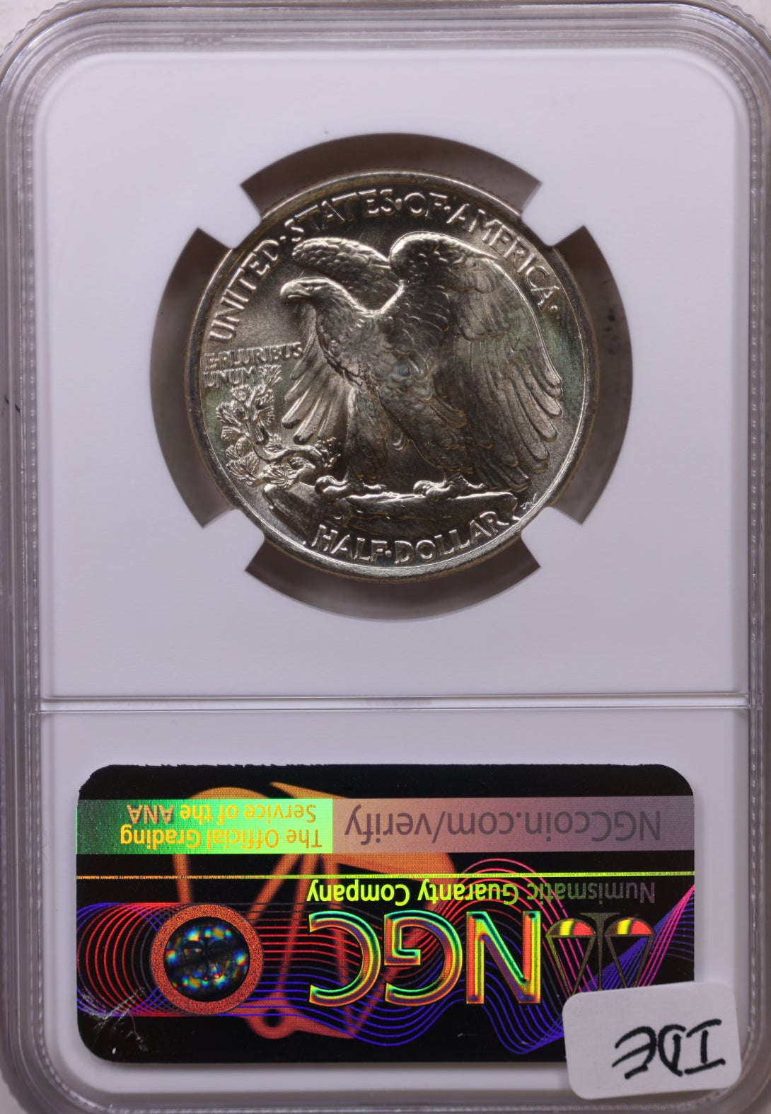1936 Walking Liberty Silver Half Dollar, Mint State, NGC MS-66. Store #GHR123.