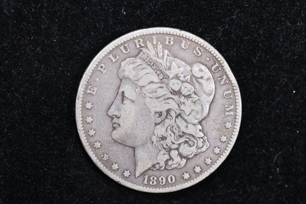 1890 Morgan Silver Dollar, Affordable Circulated Coin, Store #112712