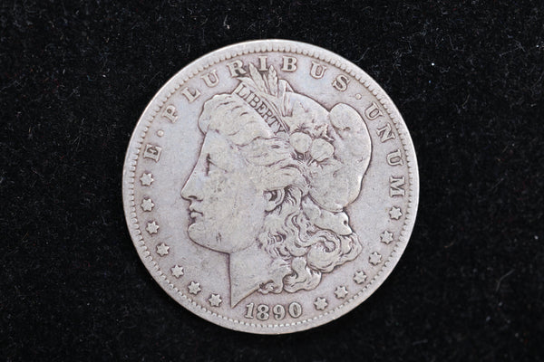 1890-O Morgan Silver Dollar, Affordable Circulated Coin, Store #112713