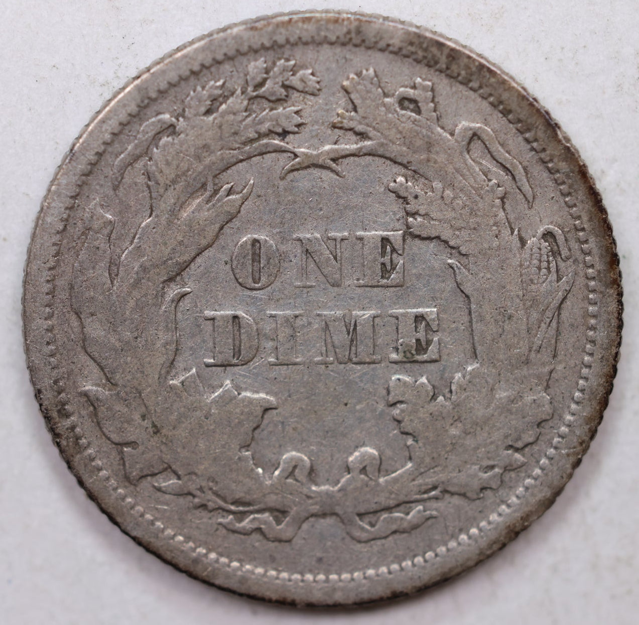 1873 Seated Liberty Dime, With Arrows, Circulated Coin, Store Sale #DE744.