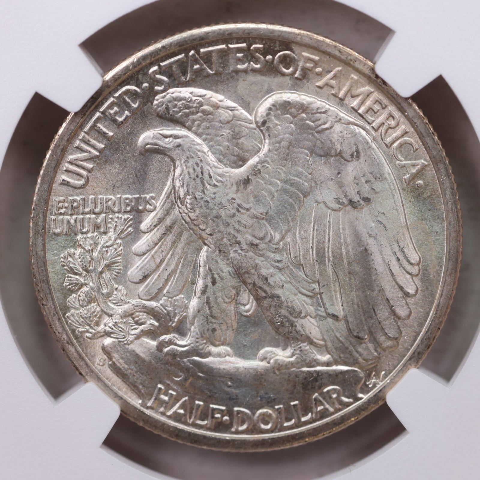 1937-S Walking Liberty Silver Half Dollar, Mint State, NGC MS-66. Store #GHR125.