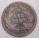 1877 Seated Liberty Dime, Collector Circulated Coin, Store Sale