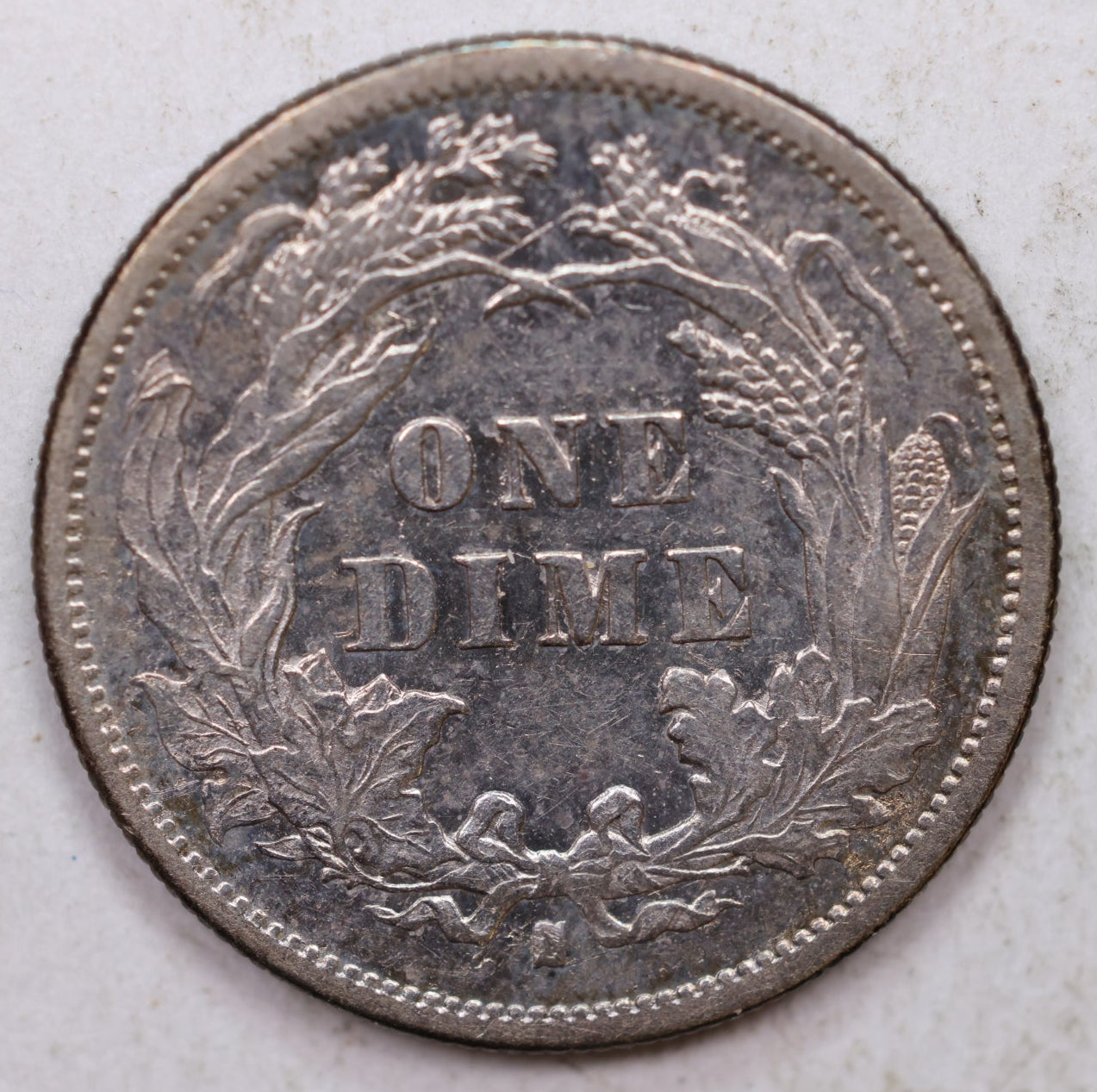 1877-S Seated Liberty Dime, Collector Circulated Coin, Store Sale #DE759.