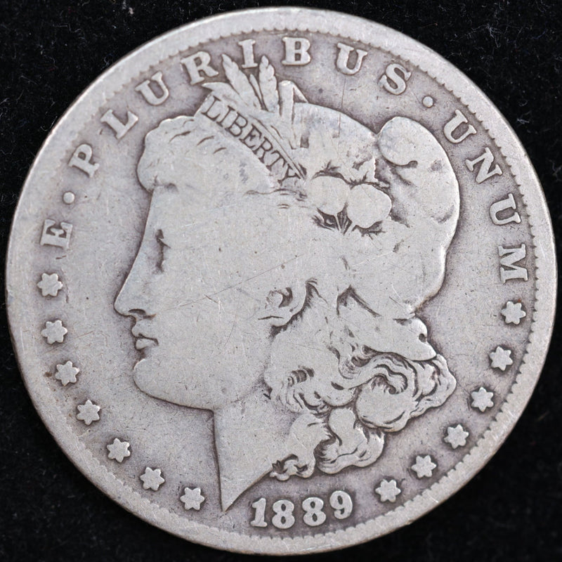 1889-O Morgan Silver Dollar, Very Good Circulated Coin, Store