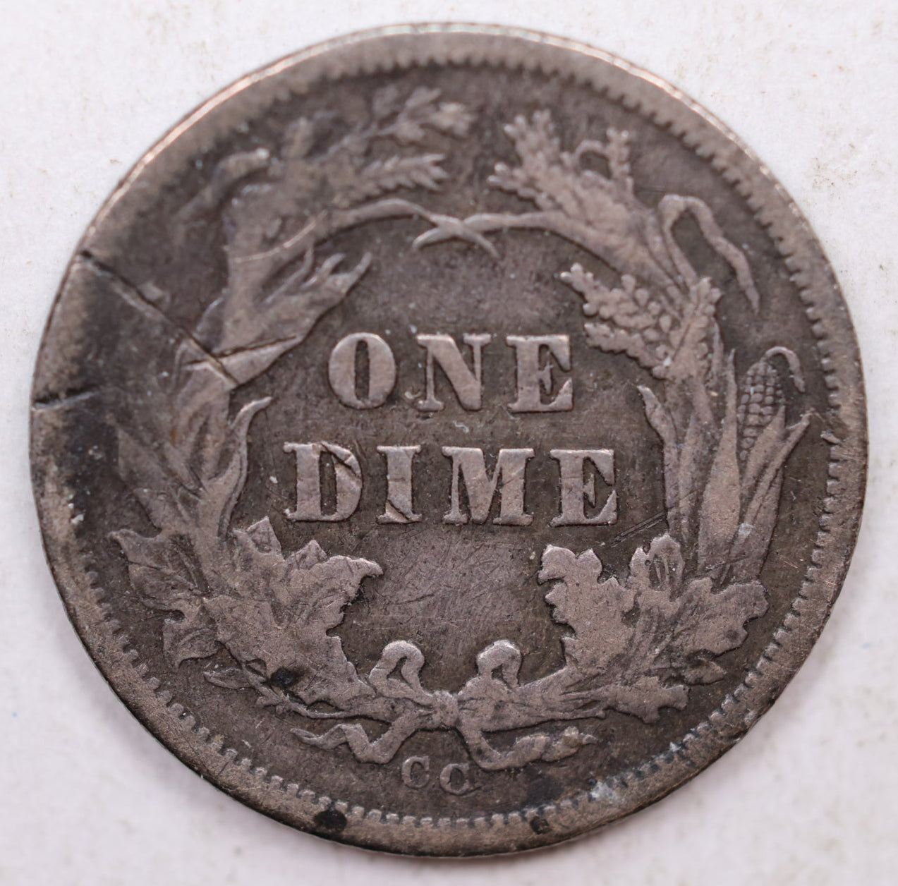 1878-CC Seated Liberty Dime, Detailed Collector Circulated Coin, Store Sale #DE761.