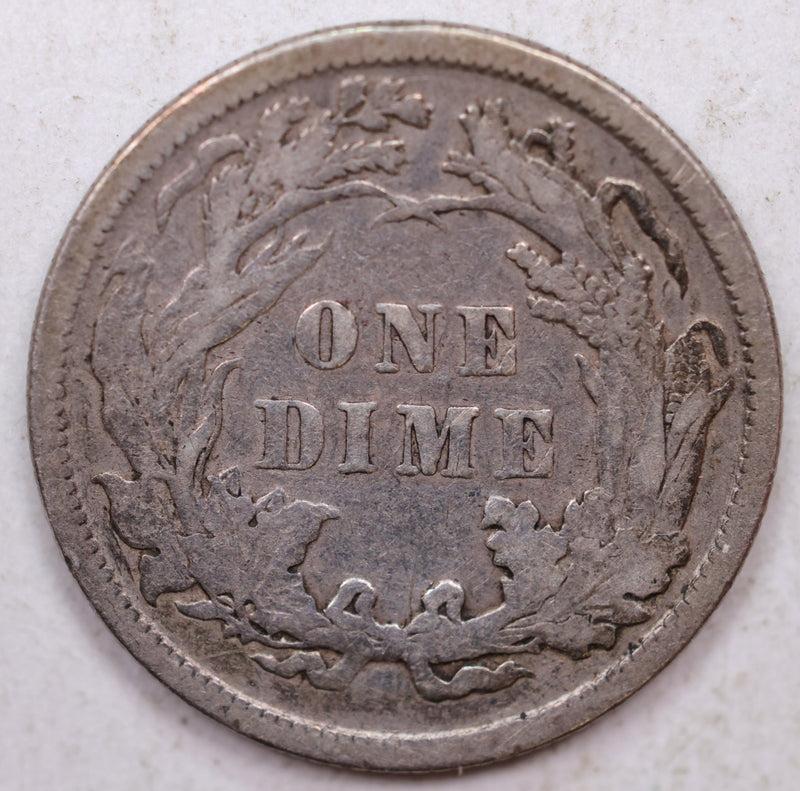 1883 Seated Liberty Dime, Collector Circulated Coin, Store Sale