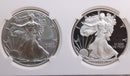 2020 American Silver Eagle, 2 Coin Set, NGC MS-70 & PF-70, Store SALE