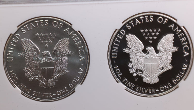 2020 American Silver Eagle, 2 Coin Set, NGC MS-70 & PF-70, Store SALE