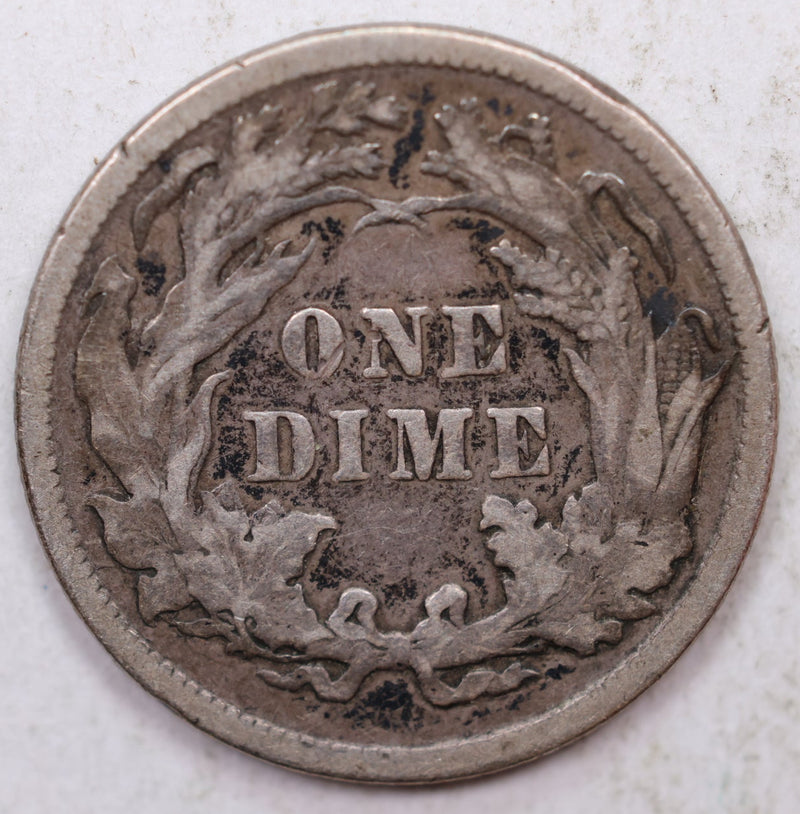 1887 Seated Liberty Dime, Collectible Circulated Coin, Store Sale