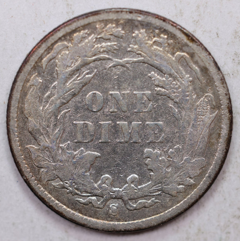 1887-S Seated Liberty Dime, Collectible Circulated Coin, Store Sale