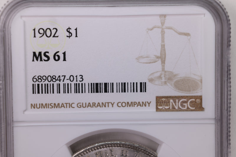 1902 Morgan Silver Dollar., Collectible Coin., NGC MS-61., STORE