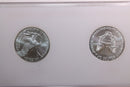 2021 American Silver Eagle, 2 Coin Set, Type 1 and 2, In Capital Holder, Store