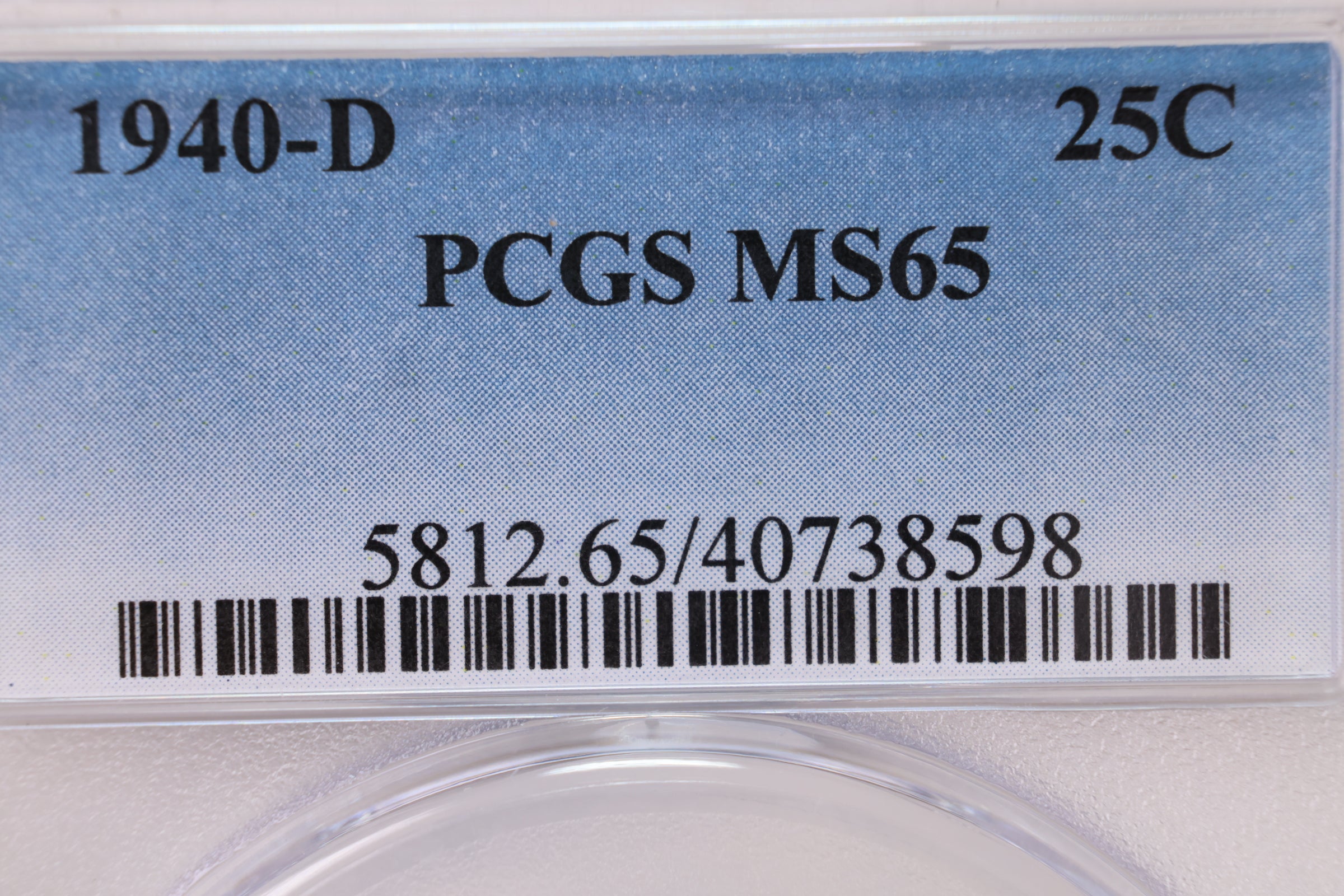 1940-D Washington Silver Quarter., PCGS Certified MS-65., STORE# GQR006