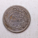1890 Seated Liberty Dime, Collectible Circulated Coin, Store Sale