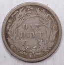 1890-S Seated Liberty Dime, Collectible Circulated Coin, Store Sale