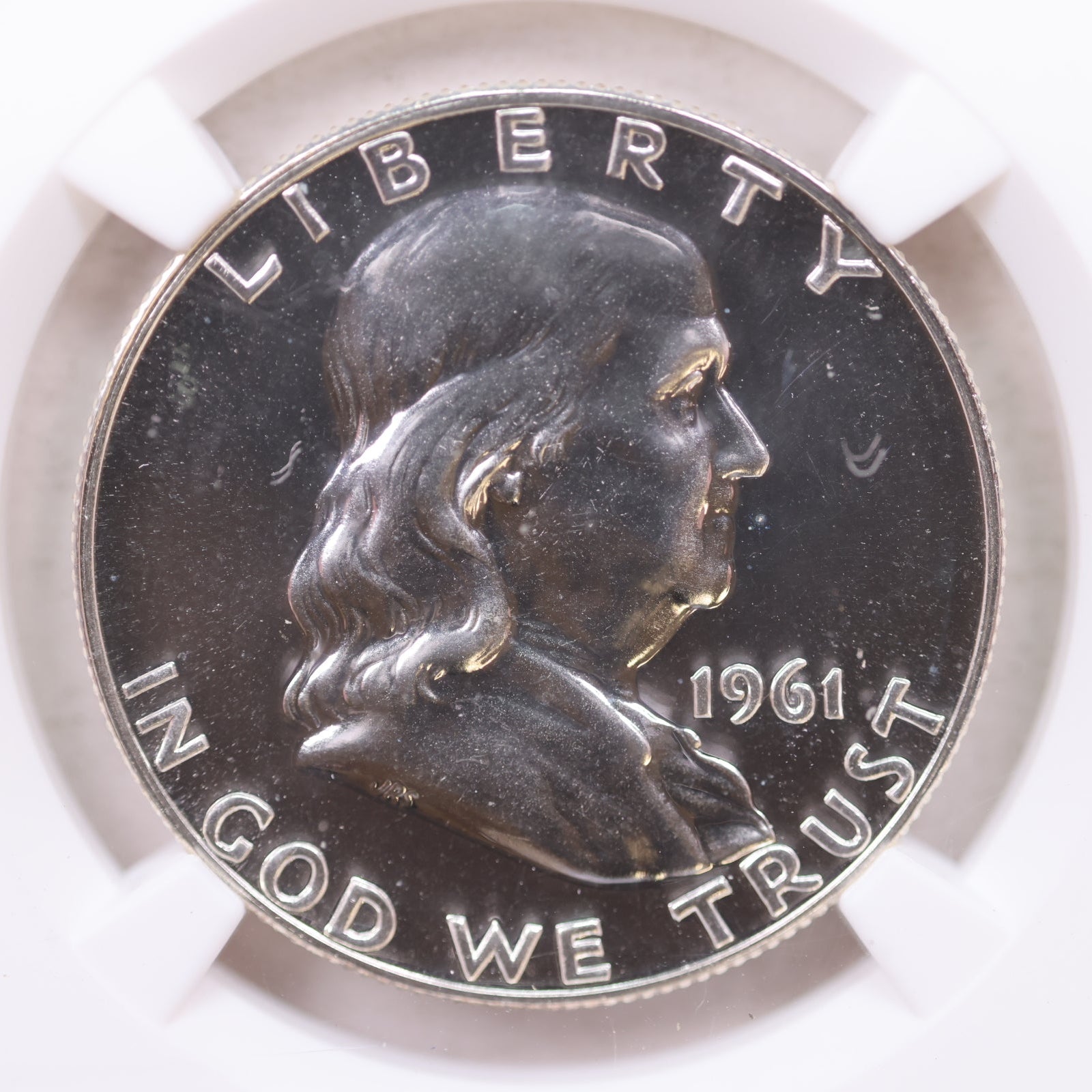 1961 Franklin Half Dollar, Superb Gem Proof Strike, NGC PF 69, Store #GHR138