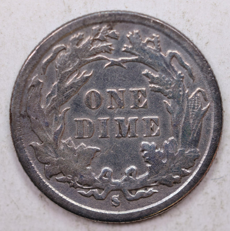 1891-S Seated Liberty Dime, Collectible Circulated Coin, Store Sale