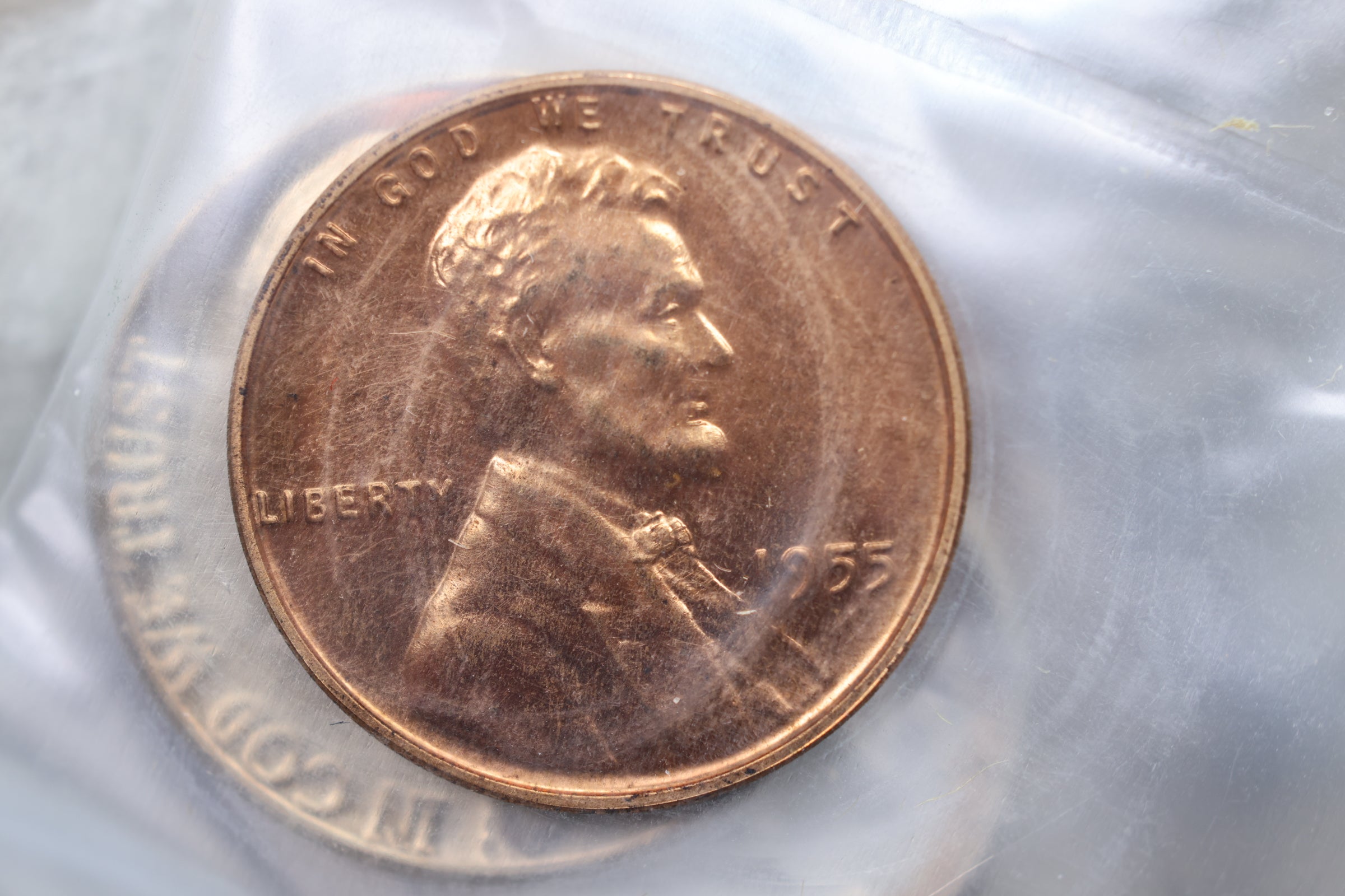 1955 5 Coin Proof Set, In Original U.S. Mint Package. STORE SALE PT0004.
