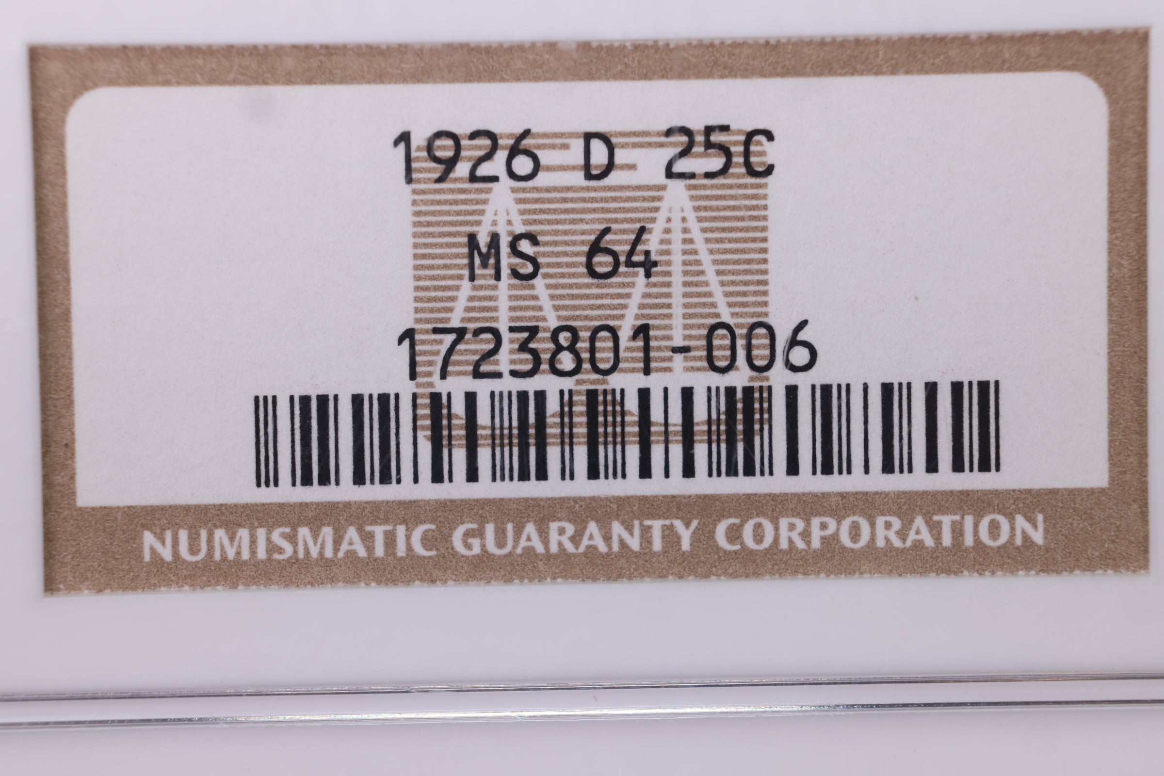 1926-D Standing Liberty Quarter., NGC Certified MS-64., STORE #QR1456
