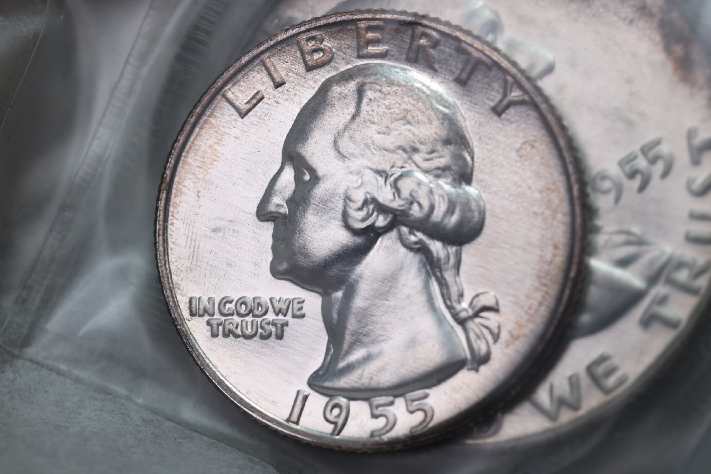1955 5 Coin Proof Set, In Original U.S. Mint Package. STORE SALE PT0004.