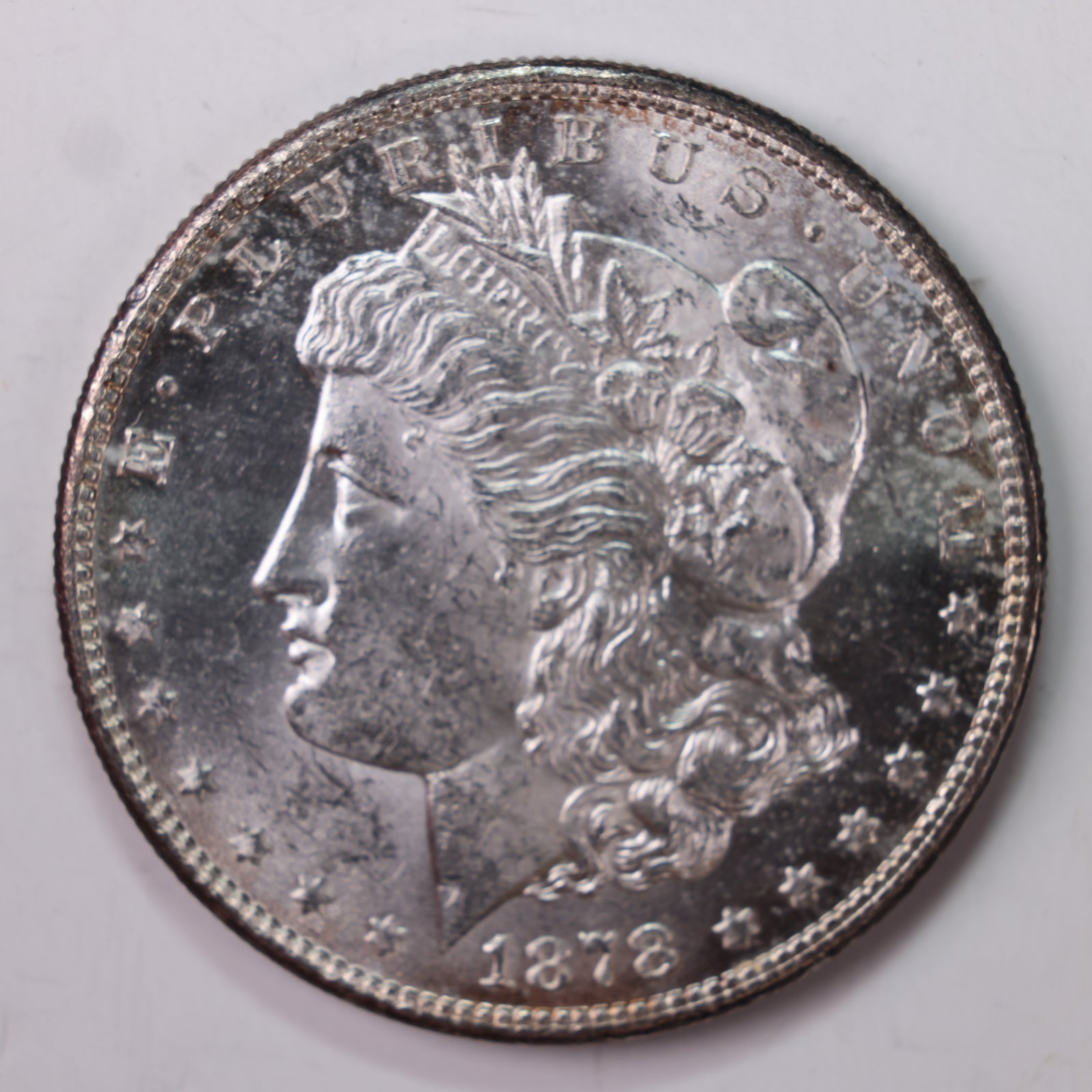 1878-S Morgan Dollar, Mint State Uncirculated Coin, Store #DR0538