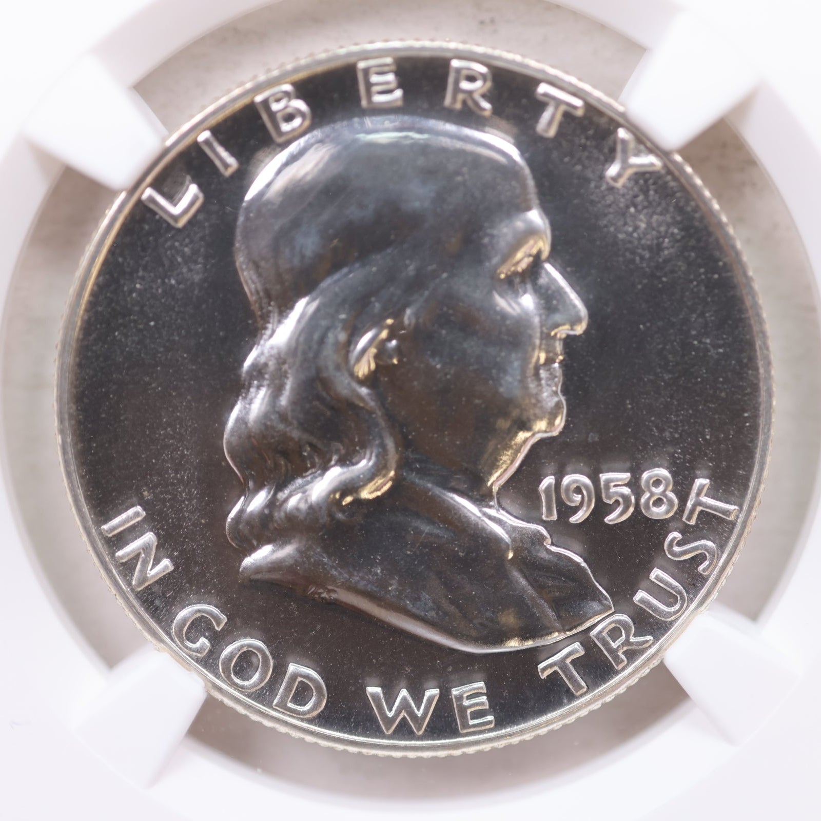 1958 Franklin Half Dollar, Gem Proof Strike, NGC PF-69, Store #GHR141.