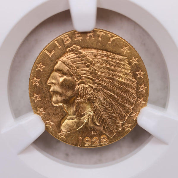 1928 Quarter Gold Eagle, Certified and Graded, NGC MS-63, Store Sale #G0132.