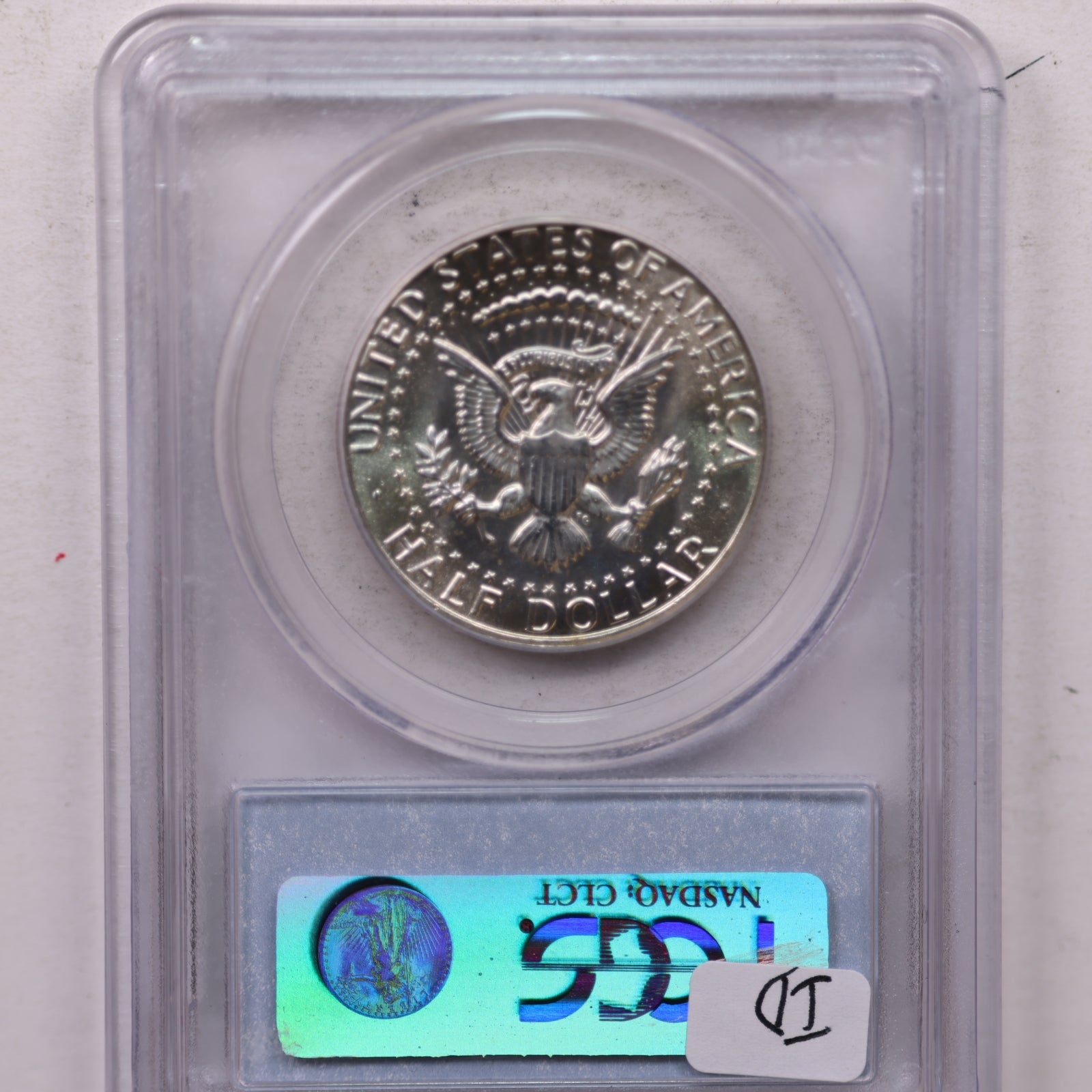 1968-D Kennedy Silver Clad Half Dollar, Uncirculated Coin, PCGS MS-66, Store #GHR143.