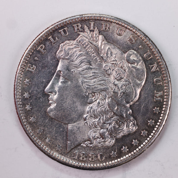 1880-S Morgan Silver Dollar., Mint State Uncirculated Coin, Store #DR0548