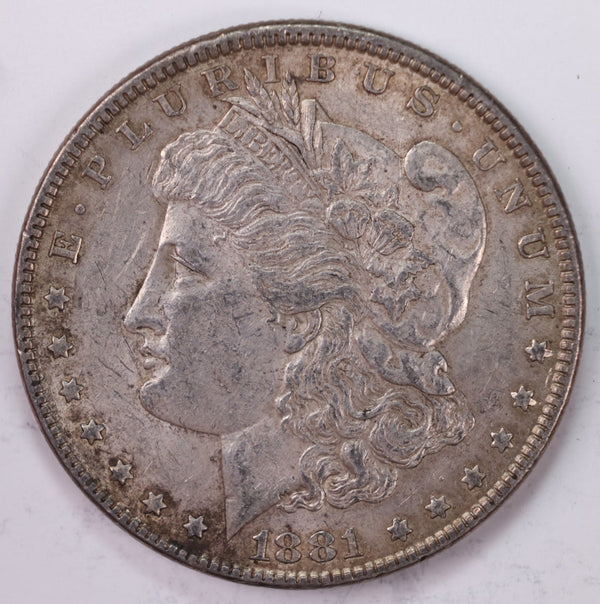 1881 Morgan Silver Dollar., Extra Fine Circulated Coin, Store #DR0549