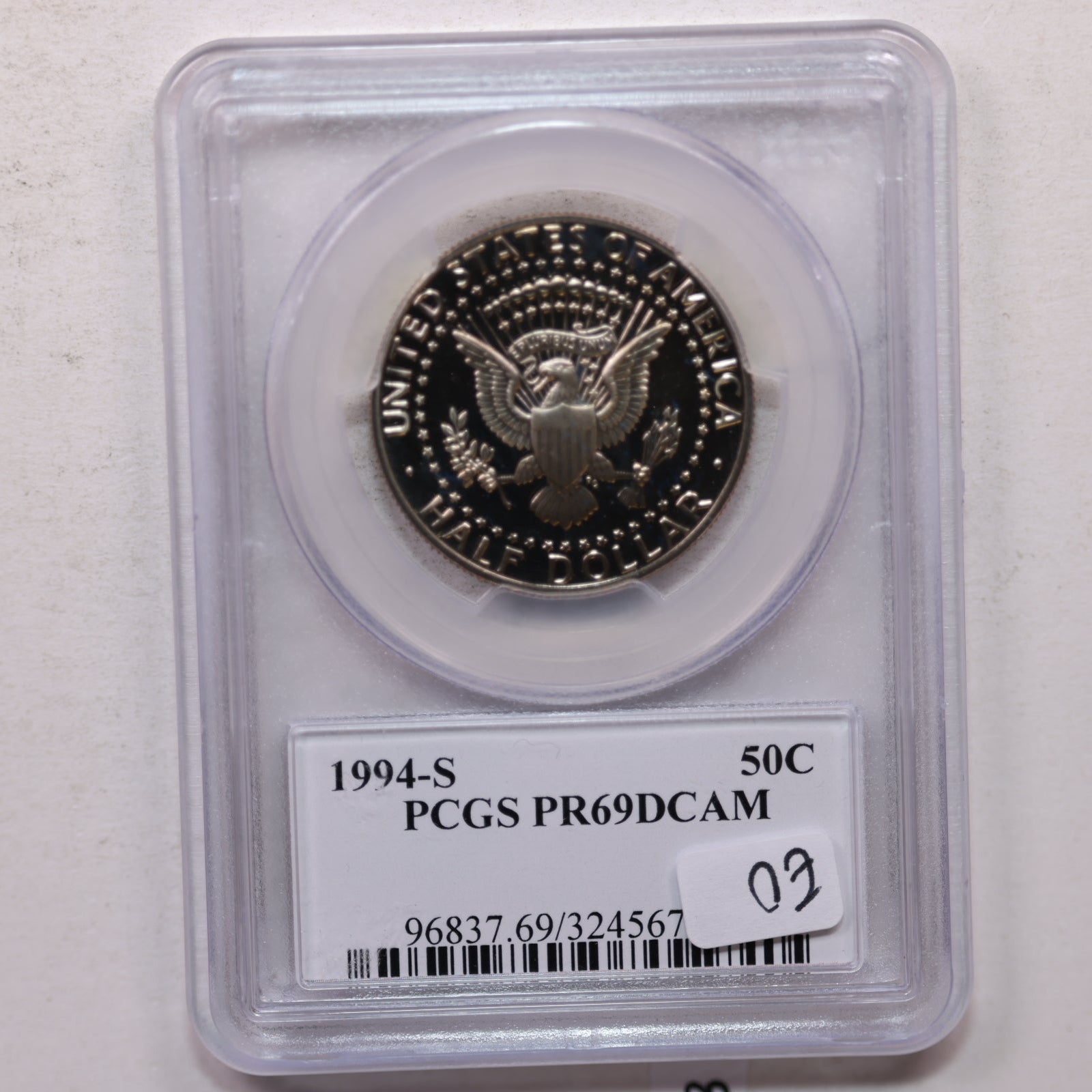1994-S Kennedy Clad Half Dollar, Proof Coin, PCGS PR-69, Store #GHR145.