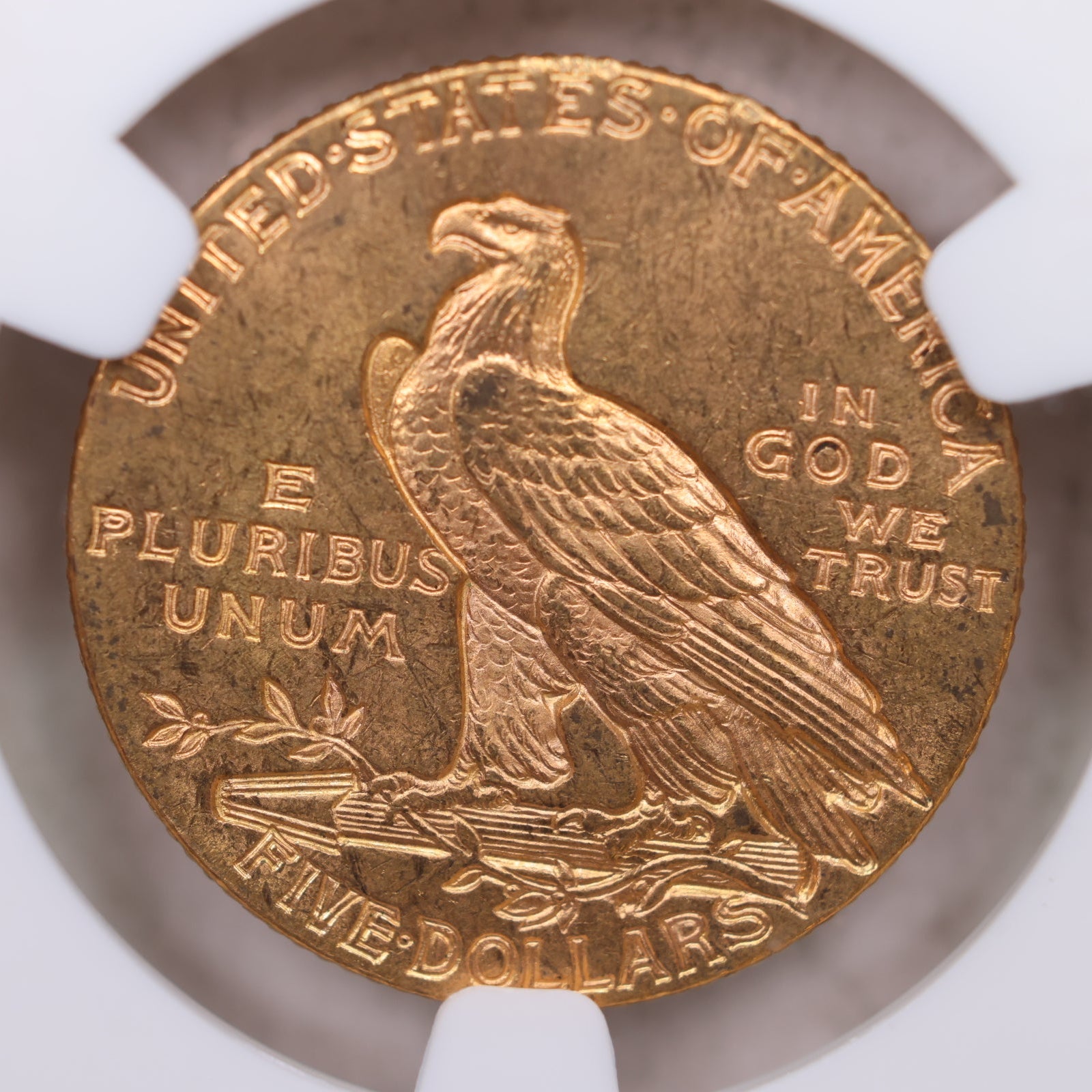 1911 Half Gold Eagle, Certified and Graded, NGC MS-63, Store Sale #G0135.