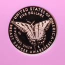2018-W $5, Breast Cancer, Commemorative Gold Coin, ANACS PR70, Store