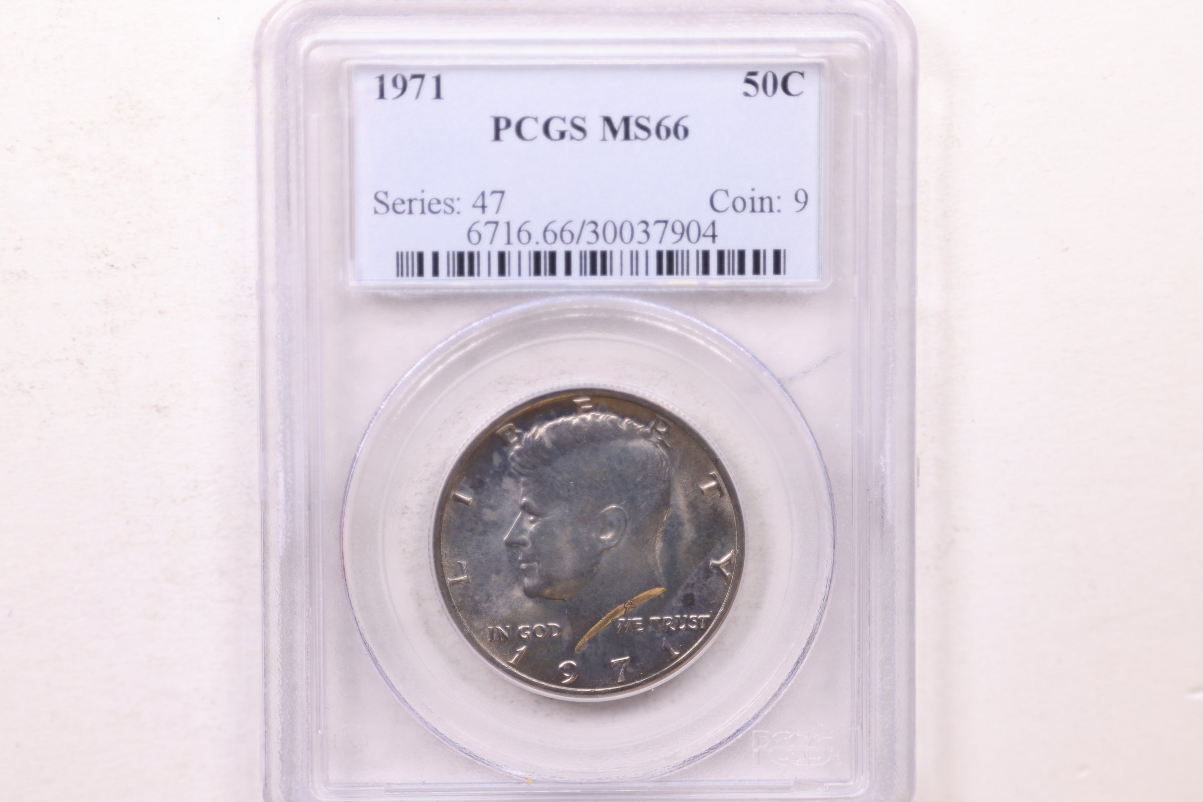 1971 Kennedy Clad Half Dollar, Uncirculated Coin, PCGS MS-66, Store #GHR151.