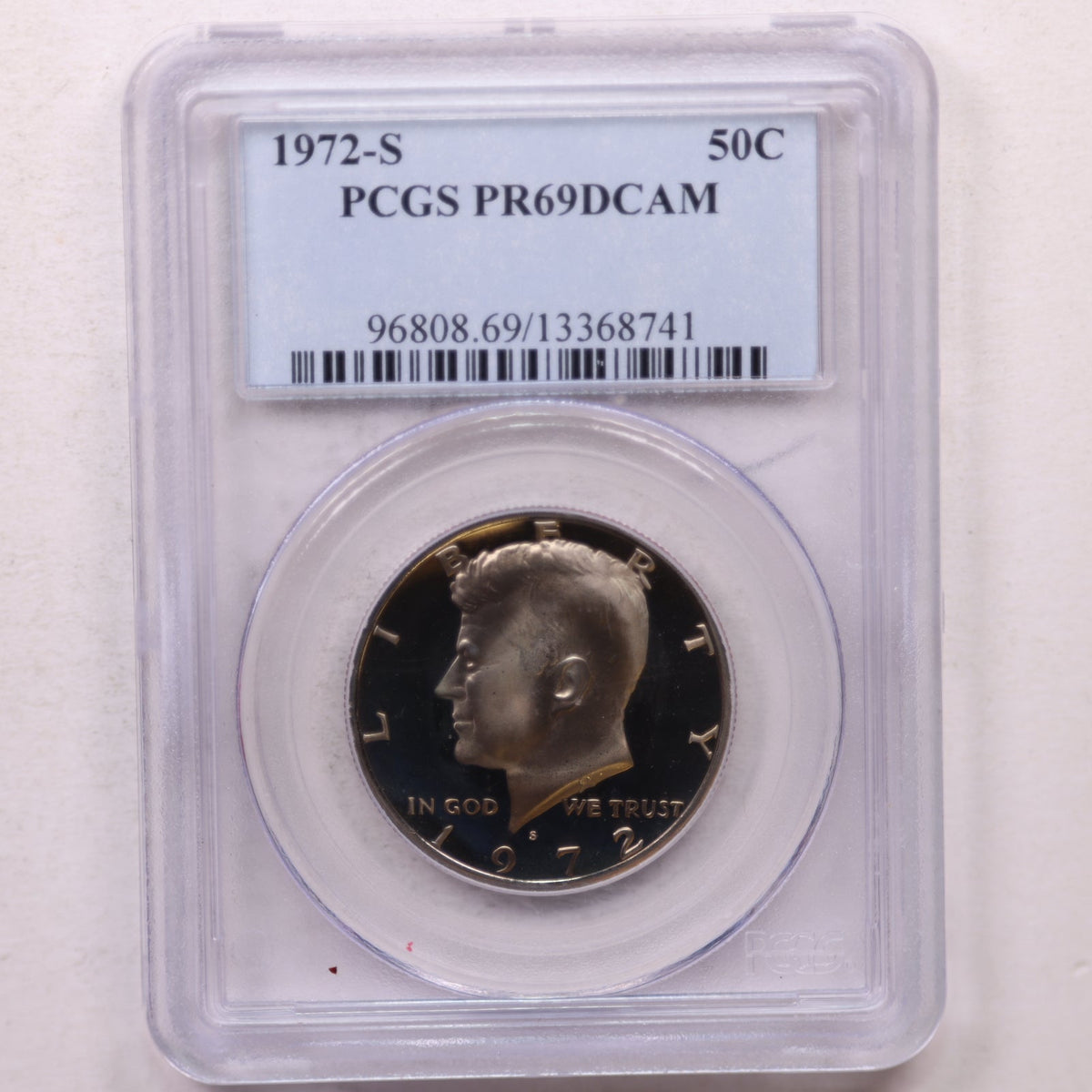 1972-S Kennedy Clad Half Dollar, Uncirculated Coin, PCGS PR-69, Store #GHR153.