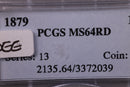 1879 Indian Head Cents., PCGS MS64 Red., Store