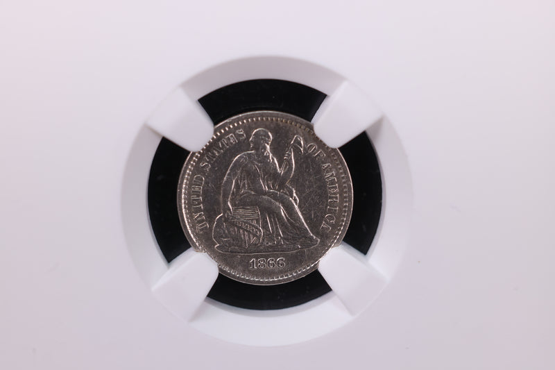 1866-S Seated Liberty Half Dime., NGC Graded AU Details. Store
