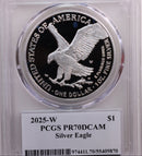 2025-S Proof American Silver Eagle, Premier PCGS PF-70, Store