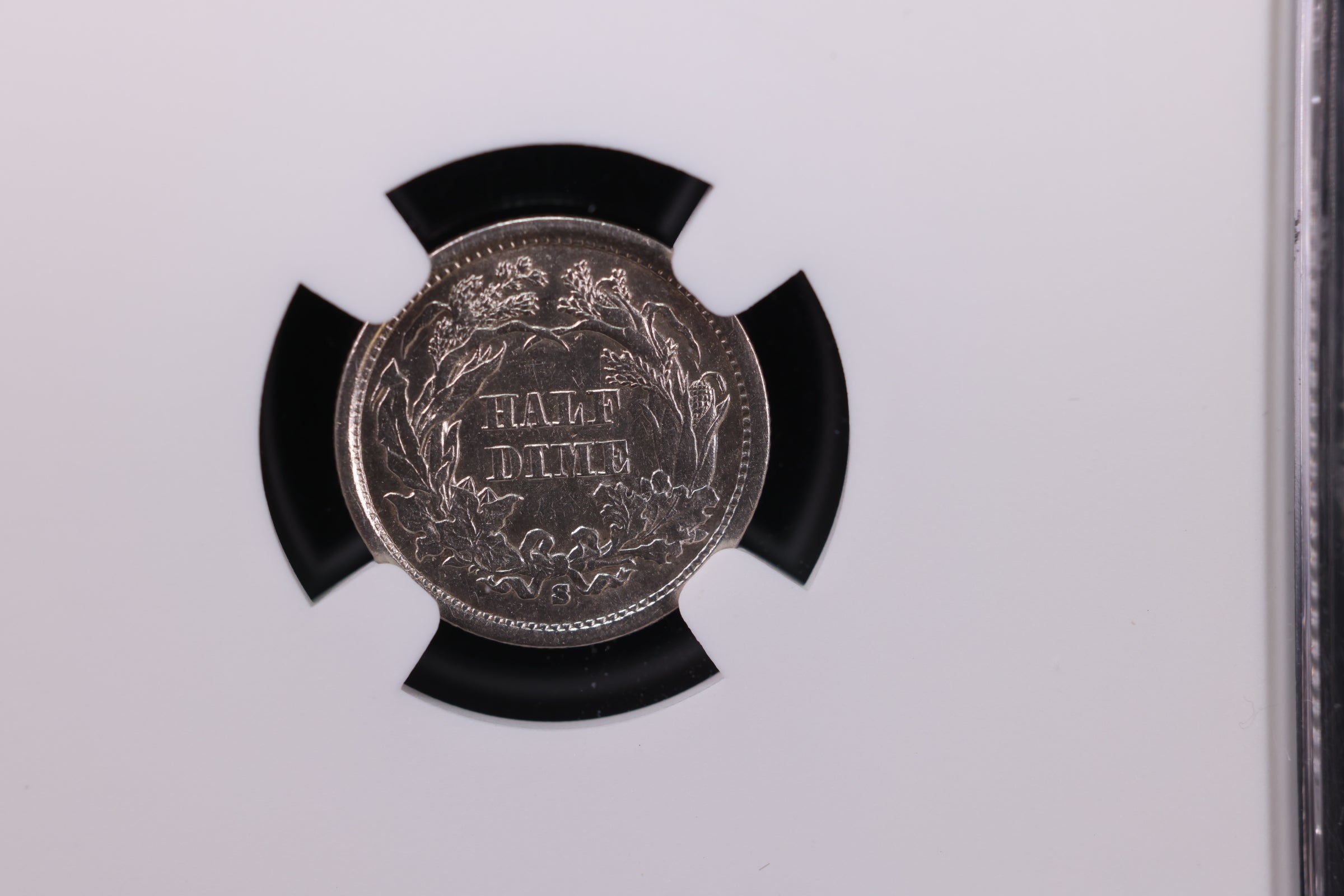 1866-S Seated Liberty Half Dime., NGC Graded AU Details. Store #30003