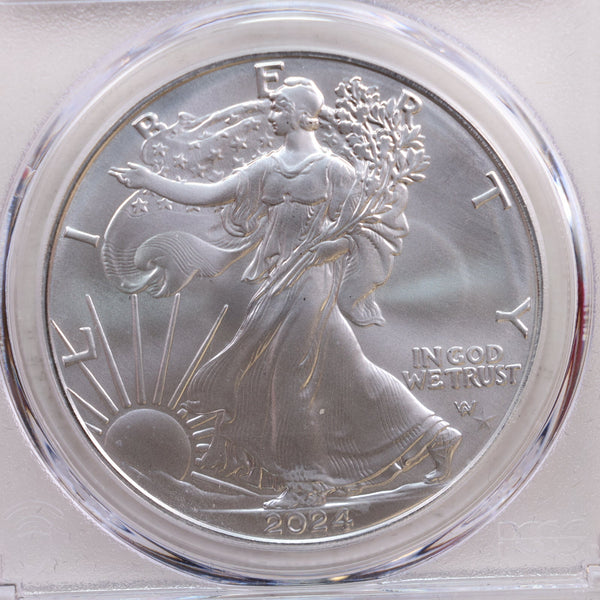 2024-(P) American Silver Eagle with Star Privy, PCGS MS69, Store# AE0233