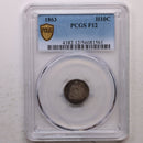 1863 Seated Liberty Half Dime, PCGS Fine-12, STORE Sale