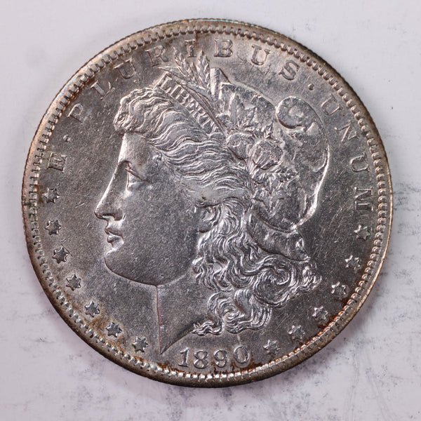1890-S $1., Morgan Silver Dollar., Extra Fine +., Circulated Coin, Store #DR0576