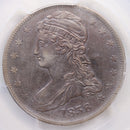 1838 Cap Bust Half Dollar, Reeded Edge, PCGS XF-45, Store Sale