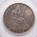 1856-O Seated Liberty Half Dollar, Circulated Coin, PCGS XF-45, Store
