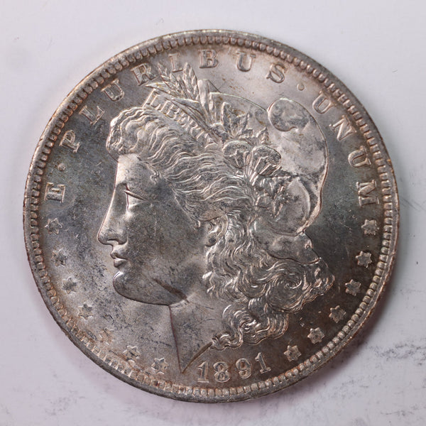 1891-O $1., Morgan Silver Dollar., Gem Mint State., Uncirculated Coin, Store #DR0579