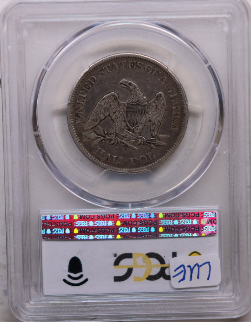 1861-O Seated Liberty Half Dollar, Circulated Coin, PCGS VF-35, Store