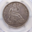 1861-O Seated Liberty Half Dollar, Circulated Coin, PCGS VF-35, Store